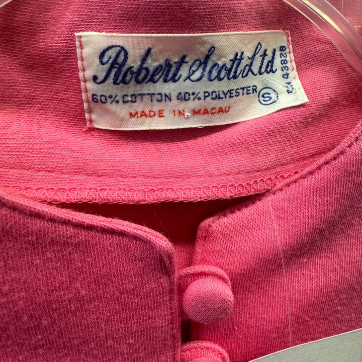 Vintage Robert Scott Half Button Up Top-Logo
