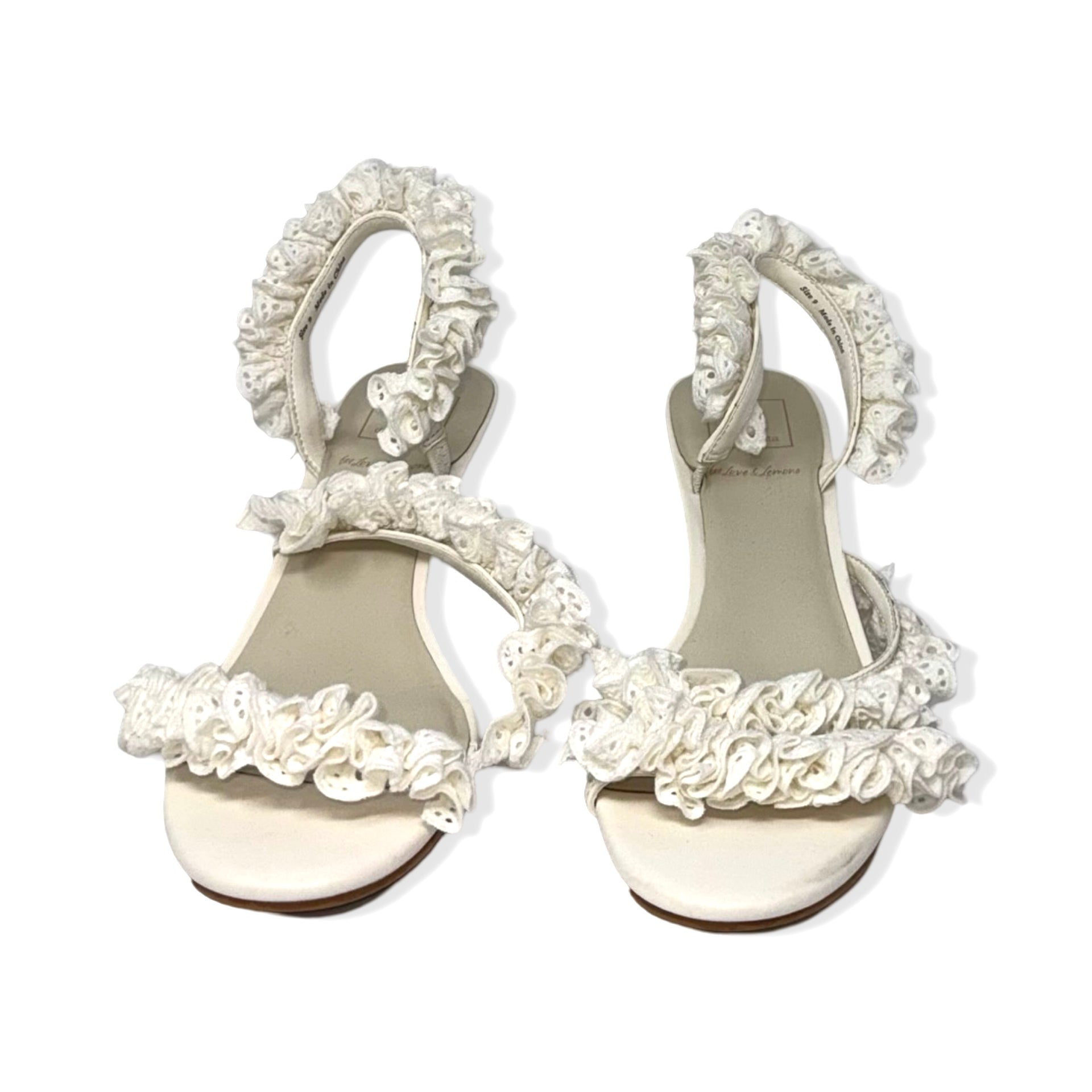 Dolce Vita x For Love & Lemons Eyelet Slip on Heels