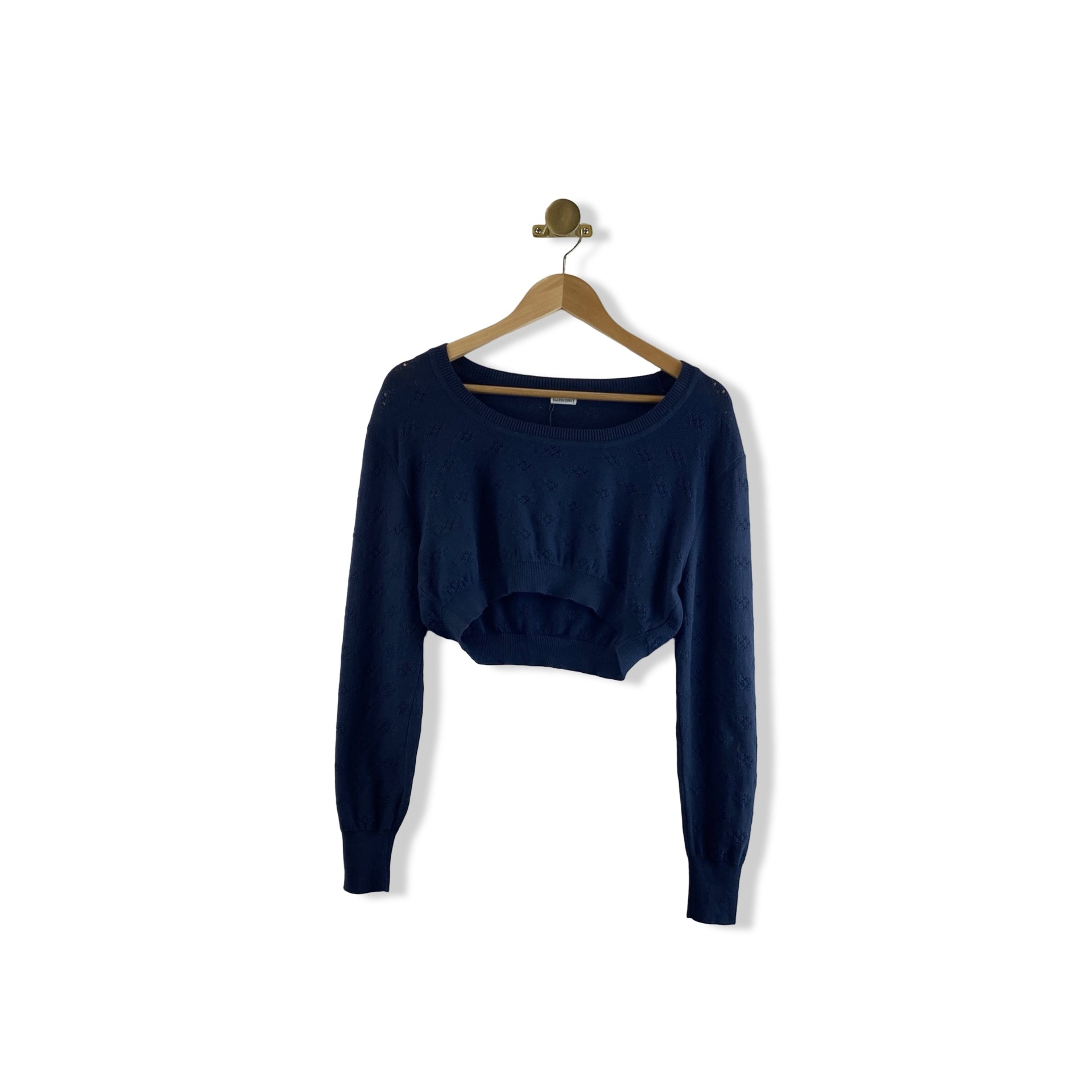 Rachel Comey Pima Eyelet Cropped Sweater