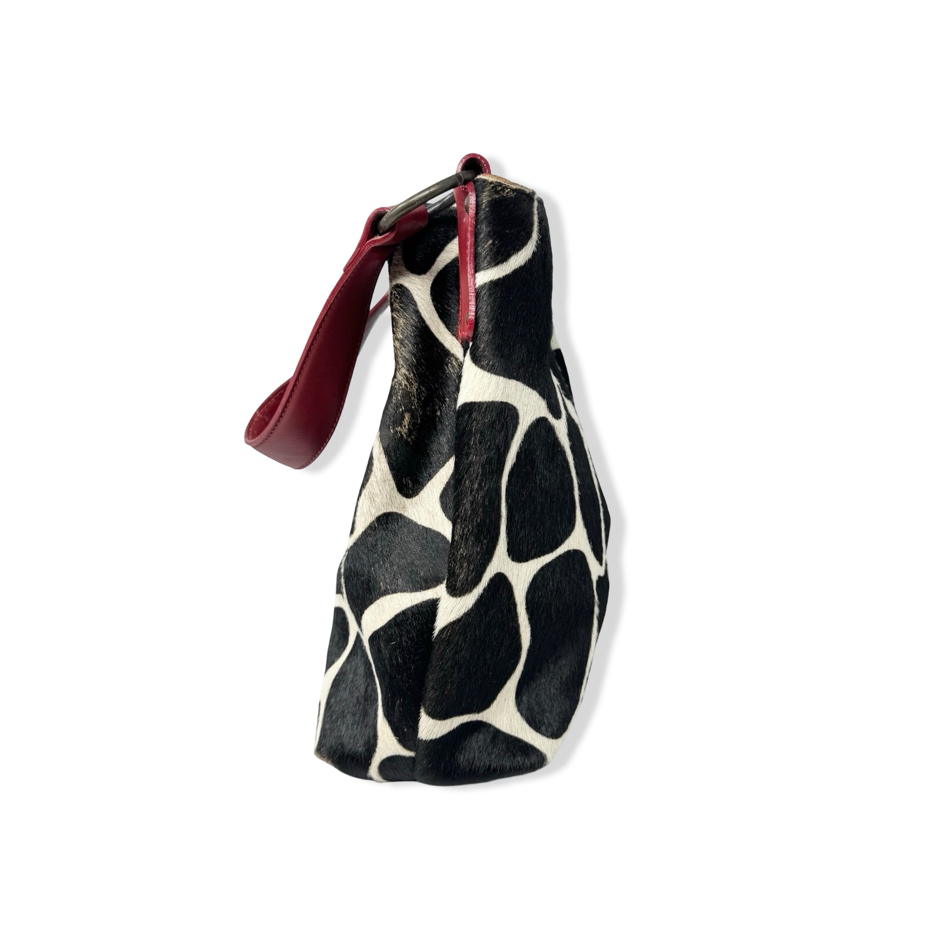 Maurizio Taiuti Ponyhair Cow Print Bag