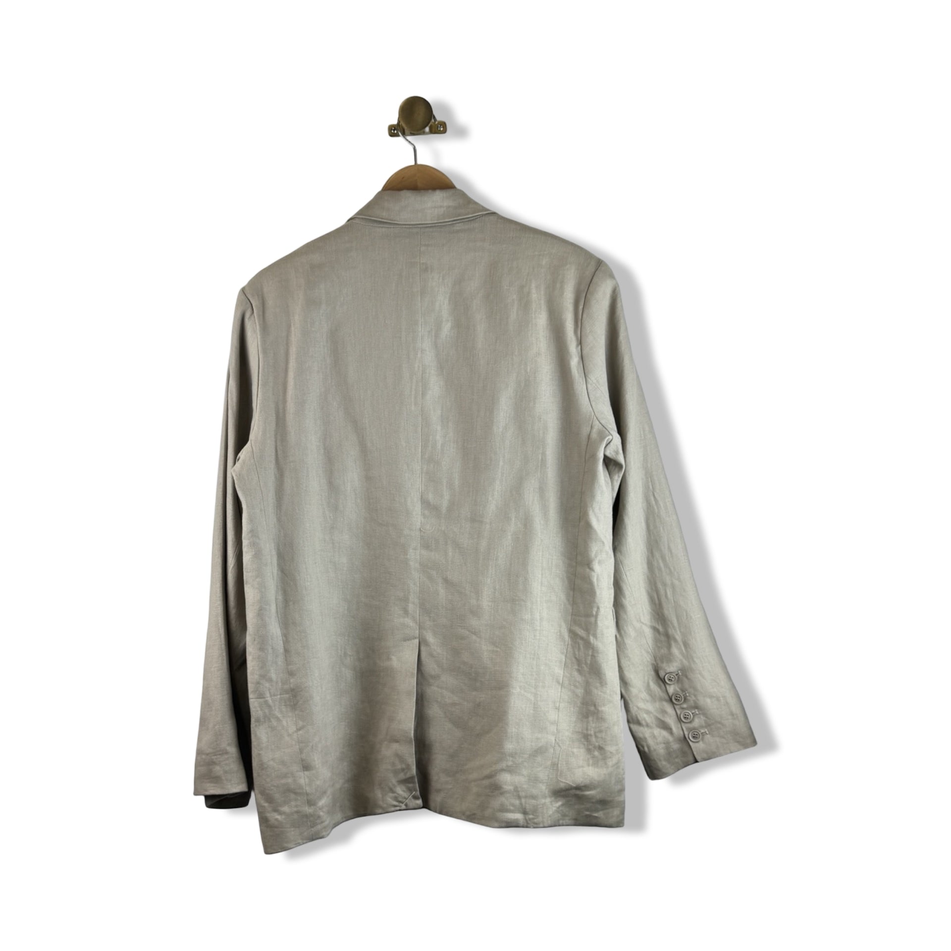 Olivaceous Linen Blazer