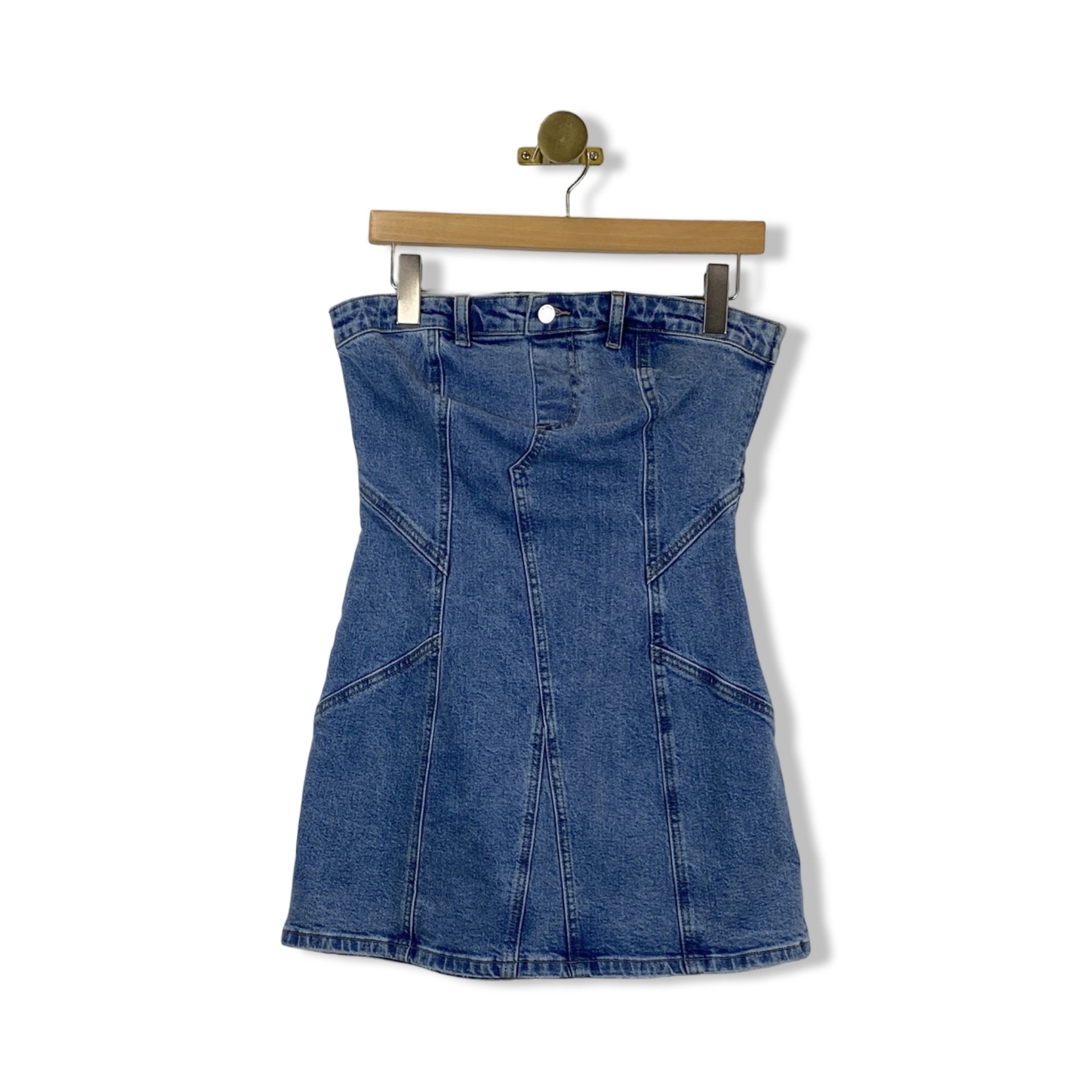 BLANKNYC Fitted Denim Mini Dress