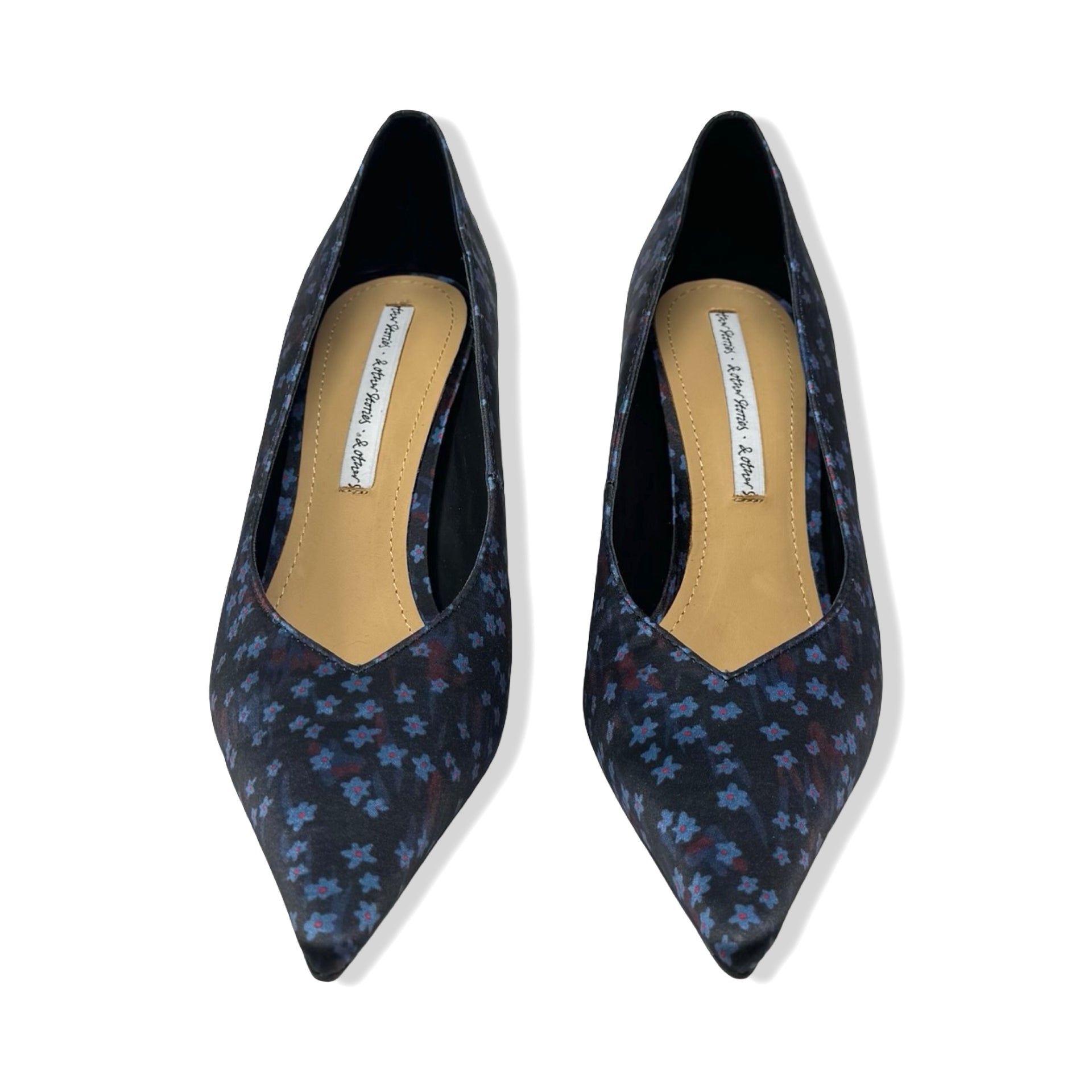& Other Stories Floral Extreme Pointed Toe Pump