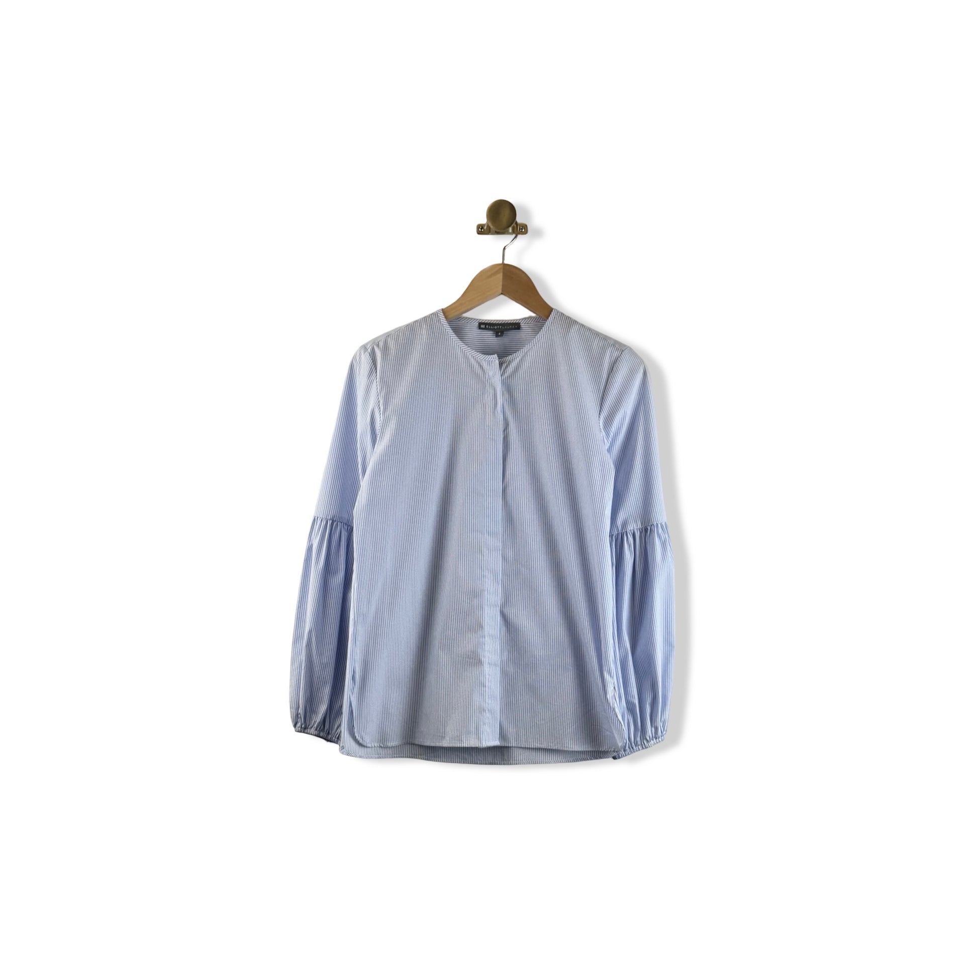 Elliott Lauren Striped Hidden Placket Shirt
