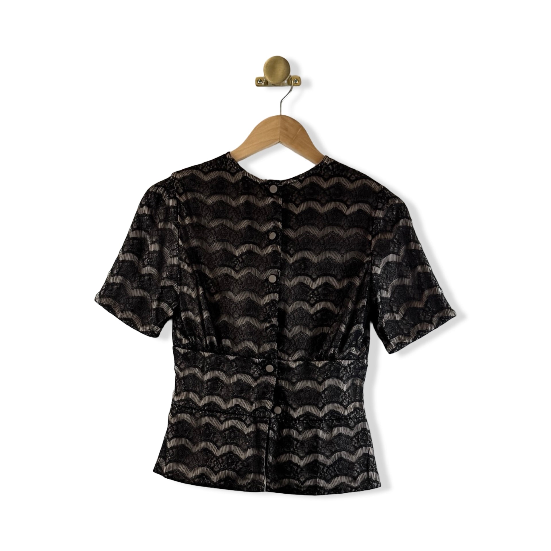 Rachel Comey Lace Peplum Top