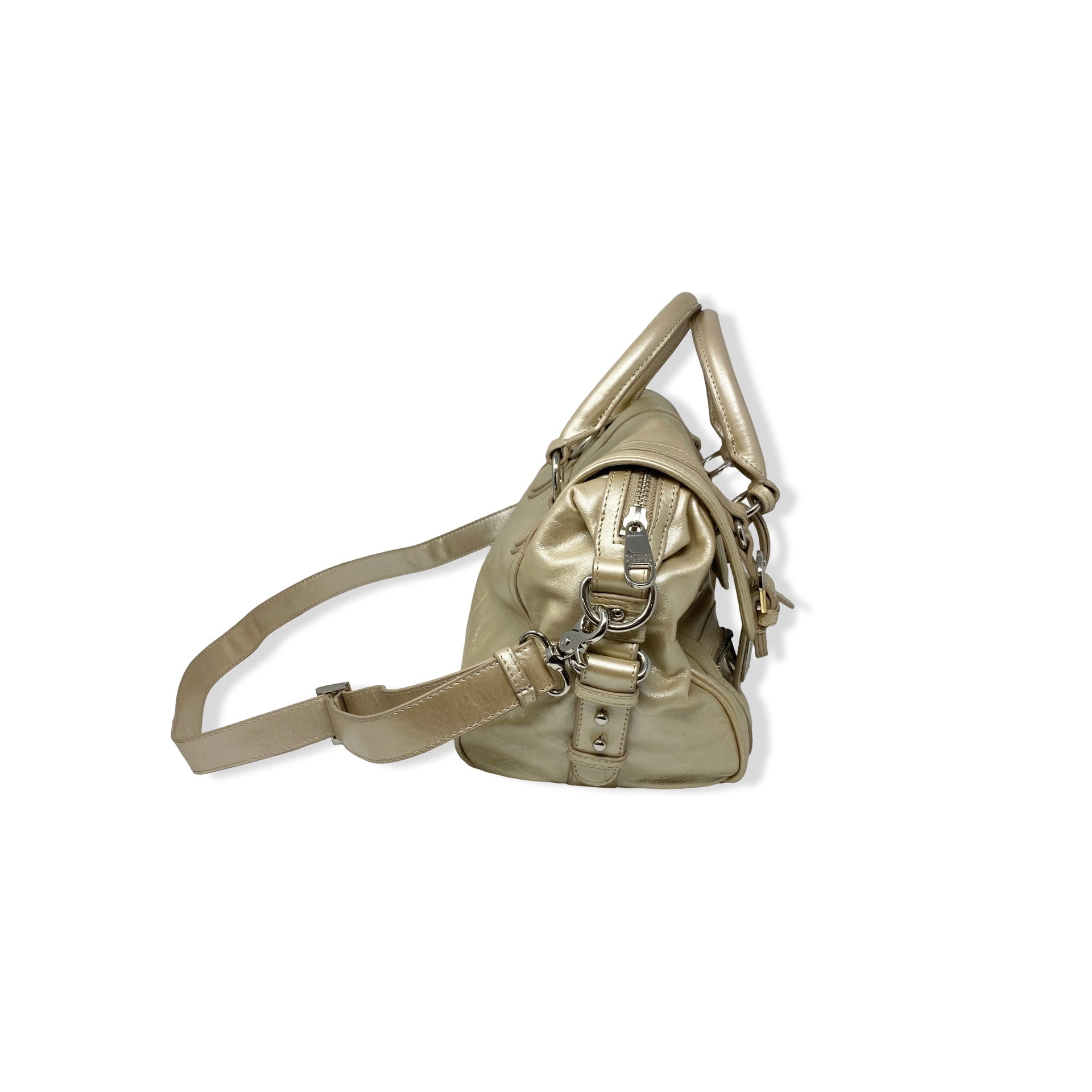 Badgley Mischka Cherise Metallic Handbag