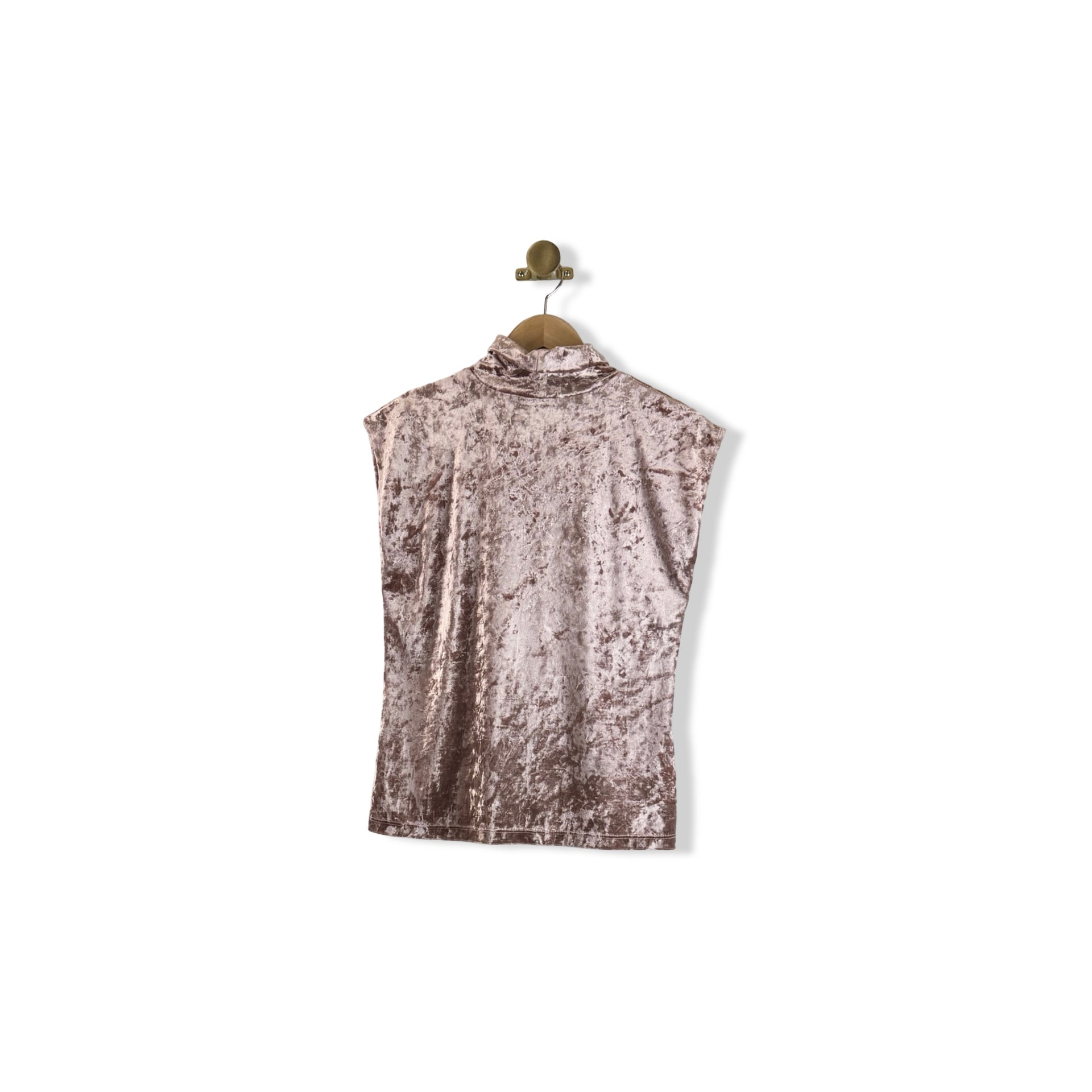 Elliott Lauren Velvet Mock Neck Top