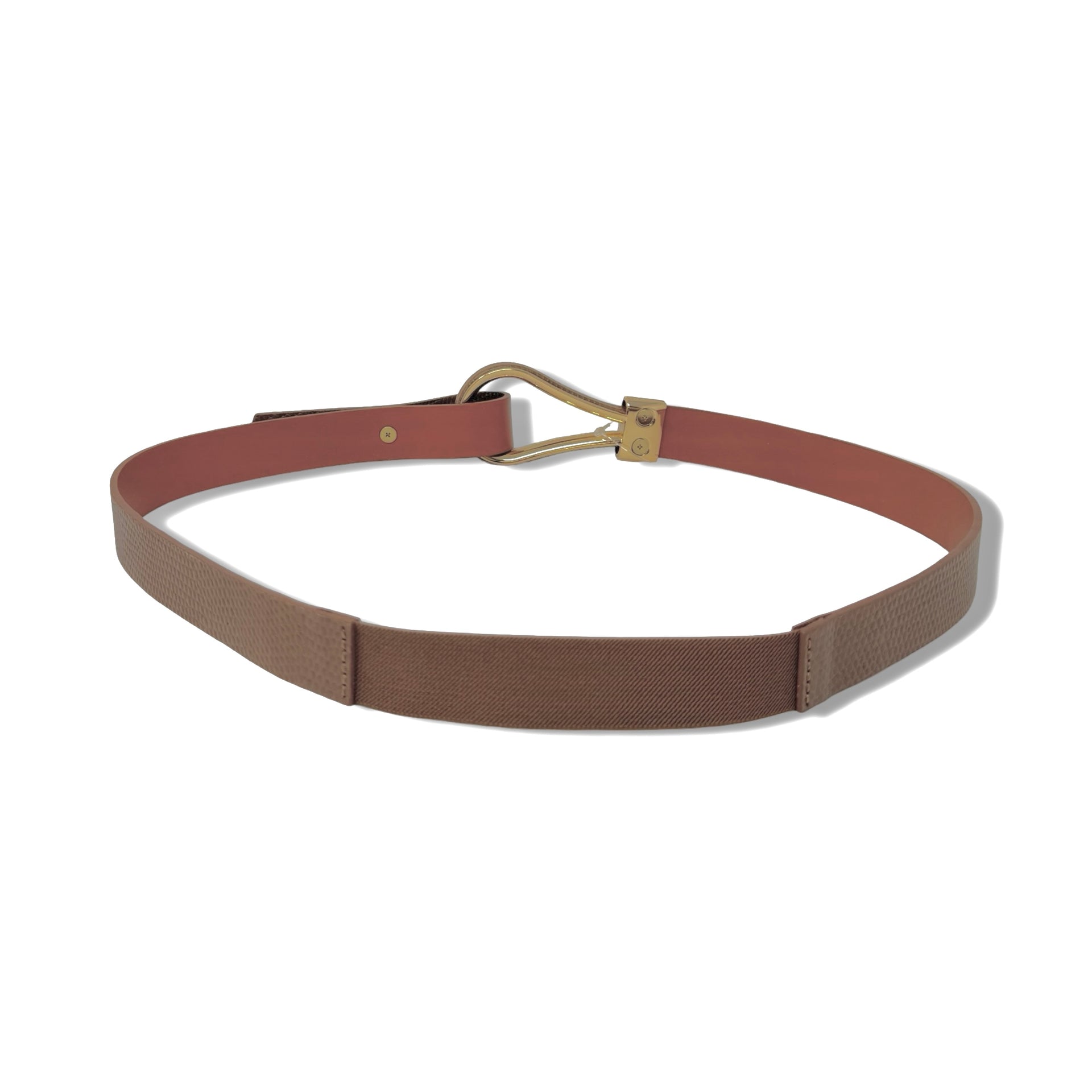 Linea Pelle Textured Loop Buckle Waist Belt