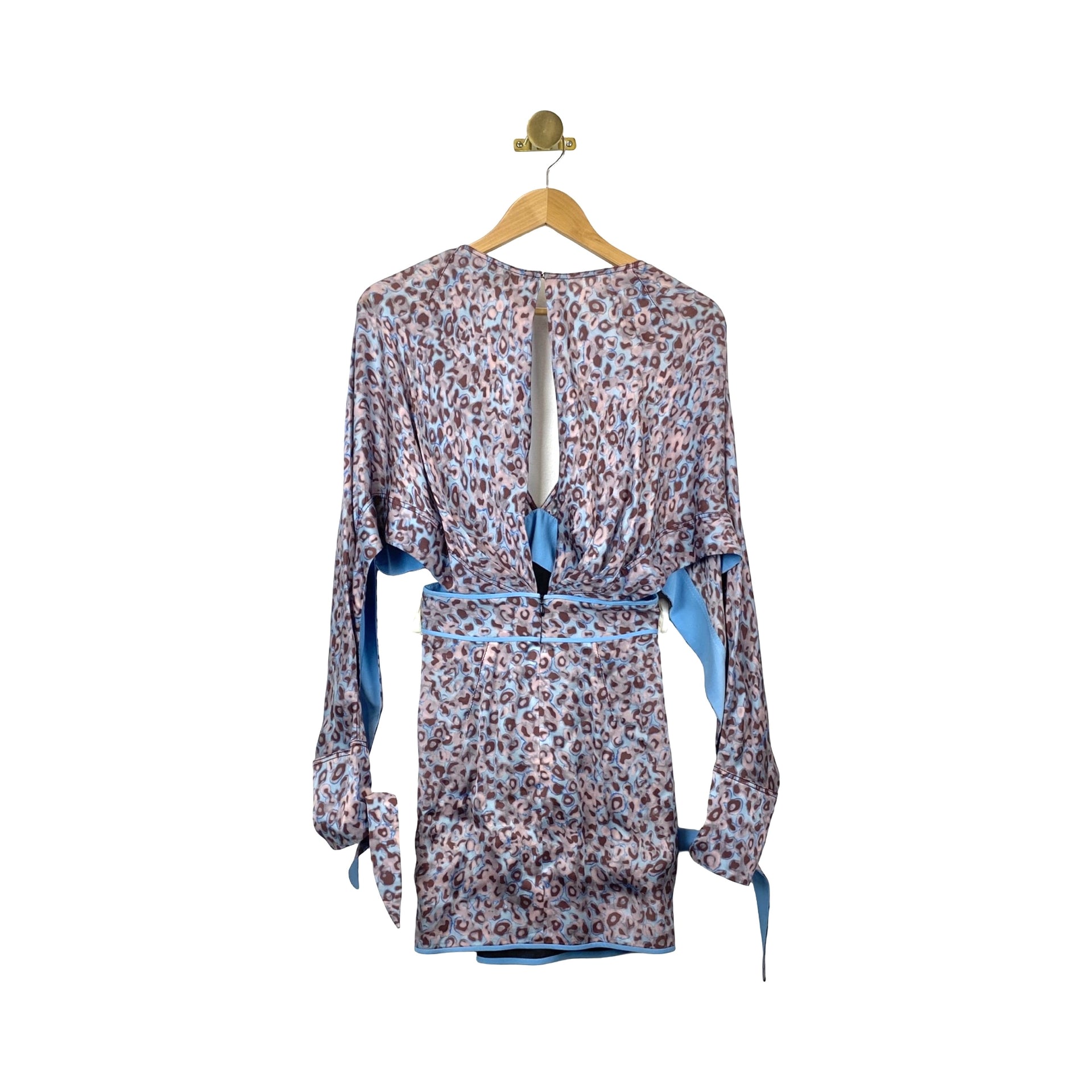 Zac Posen Sapphire Cut-Out Mini Dress