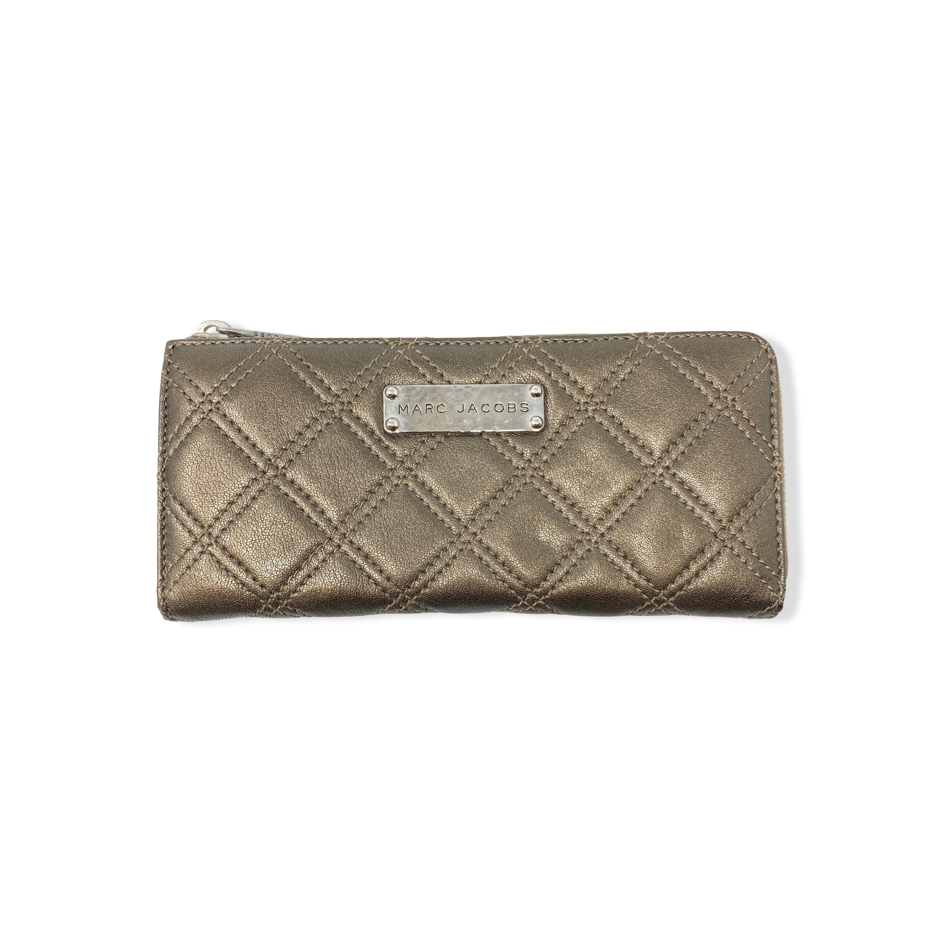 Marc Jacobs The Lex Metallic Quilted Wallet