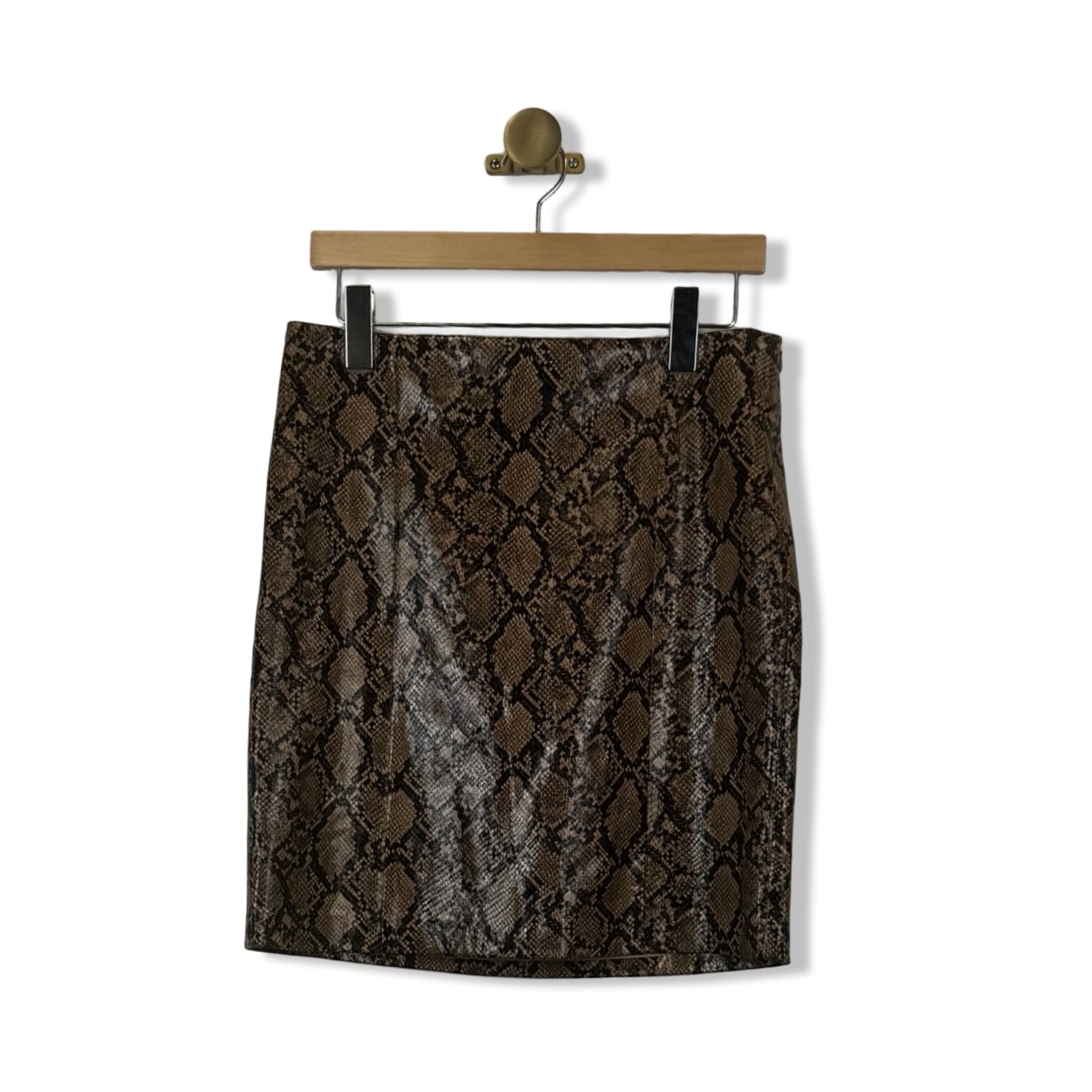 Area Stars Faux Snake Mini Skirt