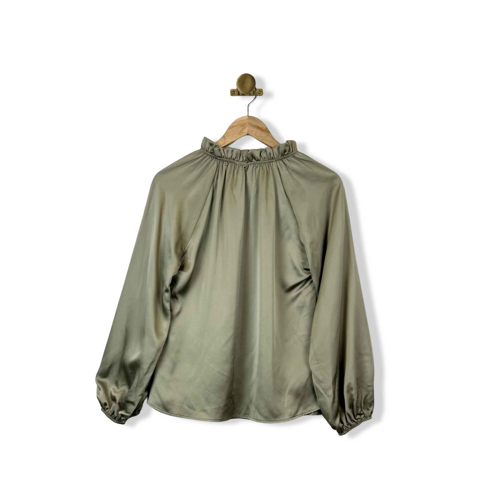 Renee C Ruffle Collar Top