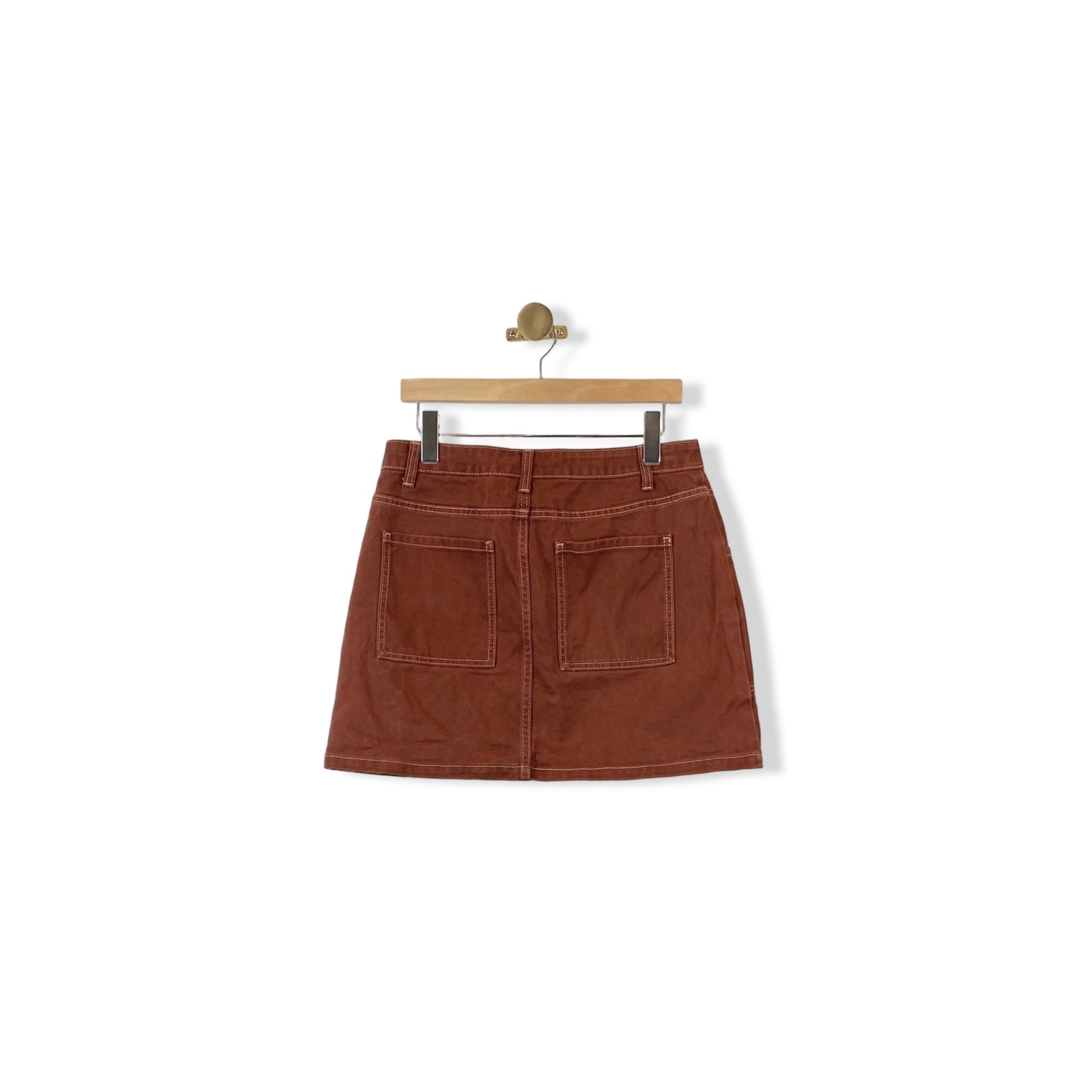 Future Collective Buckle Mini Skirt