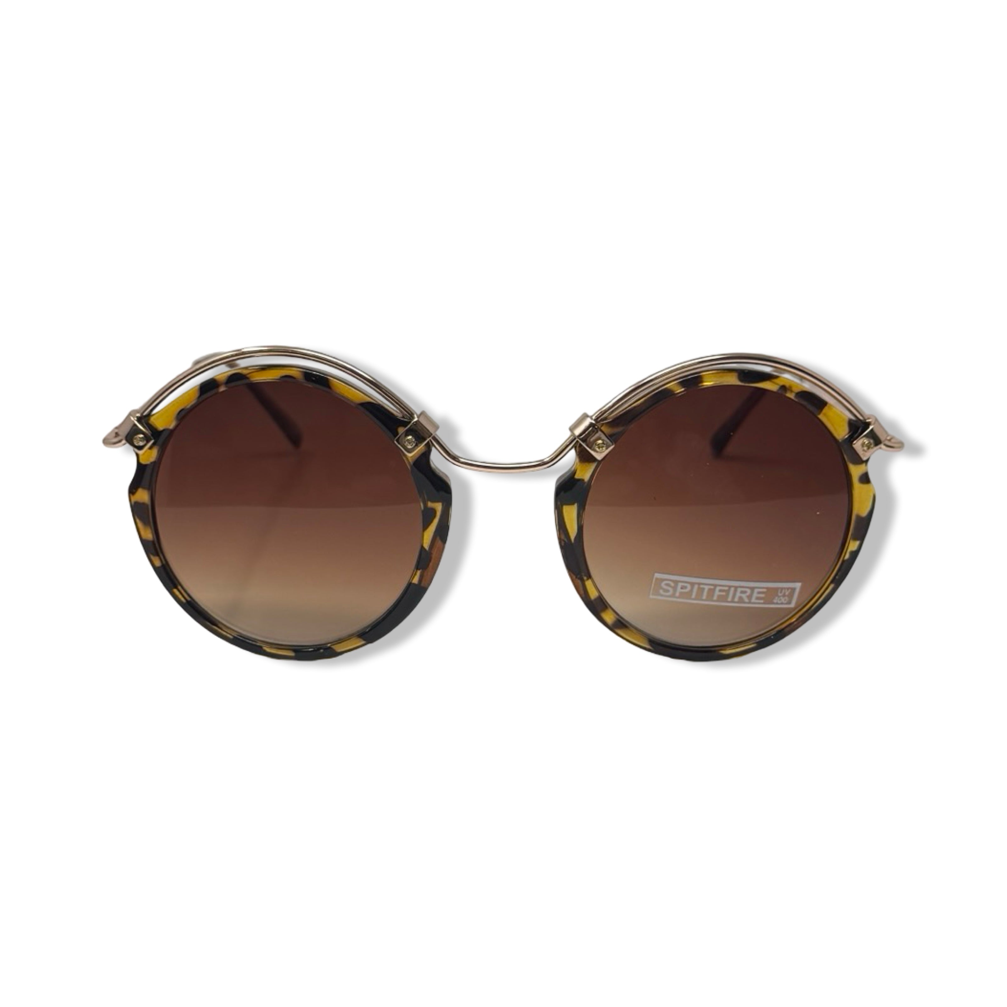 Spitfire Tortoise A-Teen Round Sunglasses display picture 3