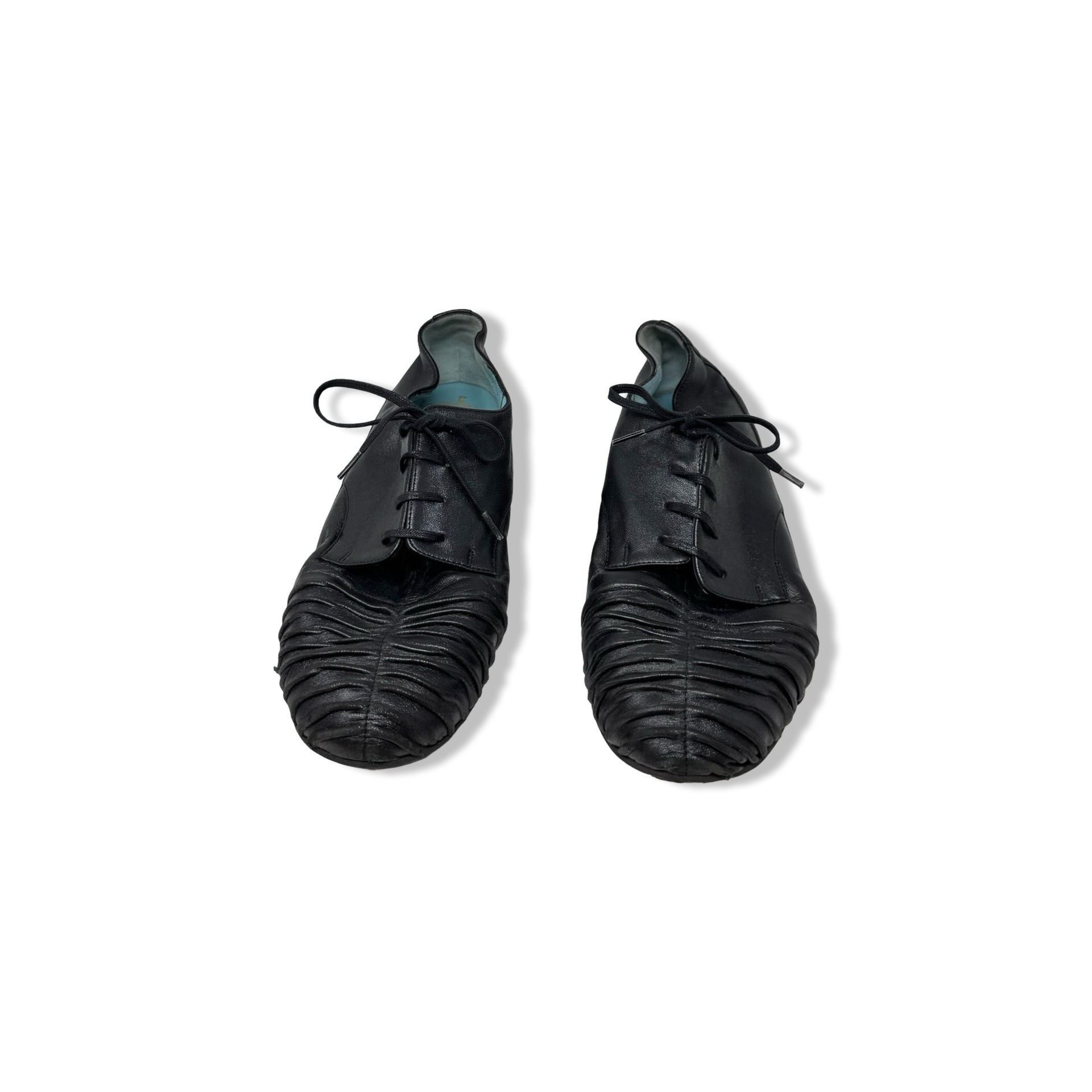 Vintage Thierry Rabotin Textured Lace Up Shoes