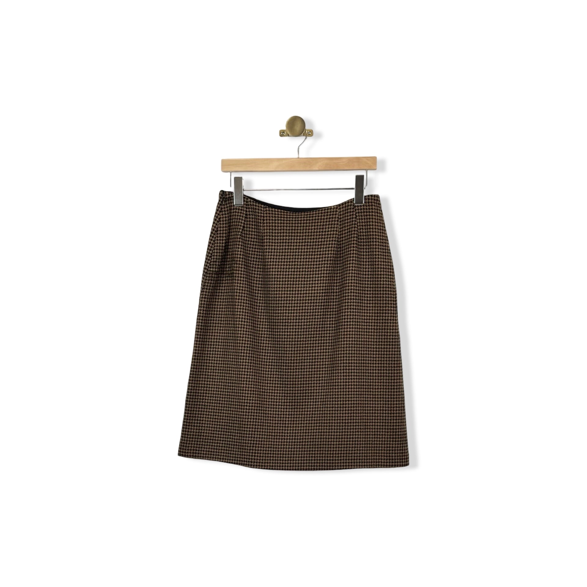 J. McLaughlin Houndstooth Midi Skirt