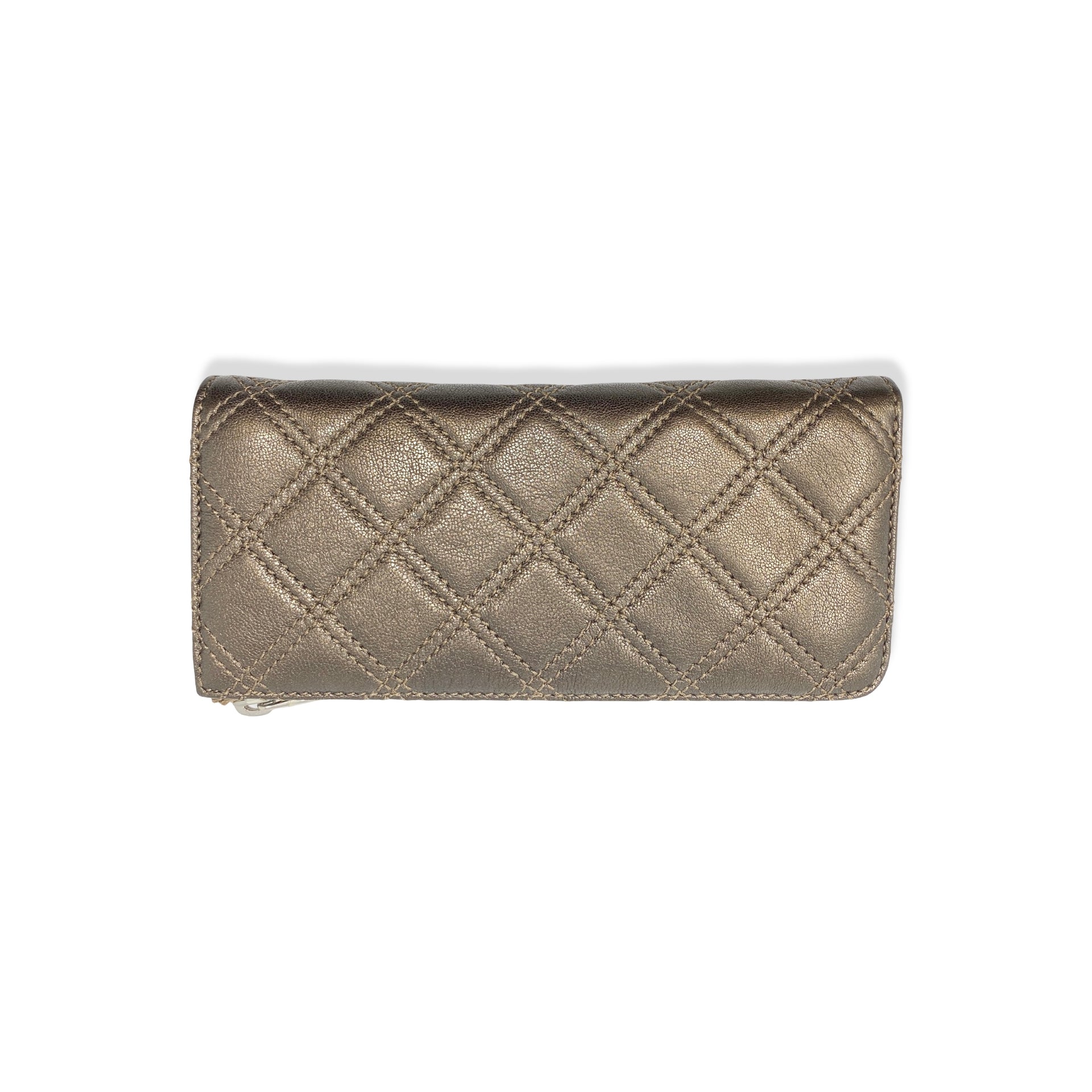 Marc Jacobs The Lex Metallic Quilted Wallet