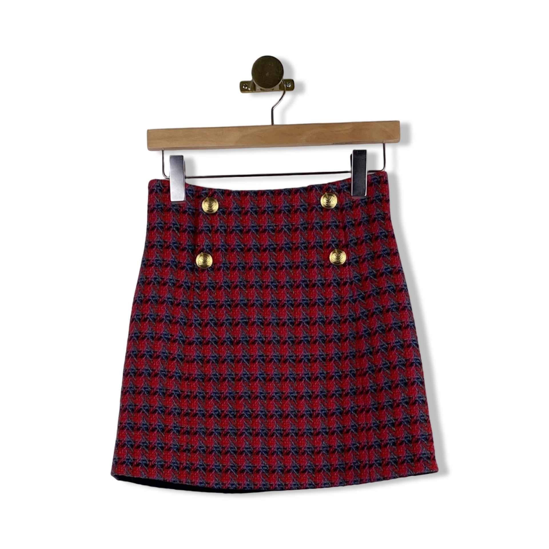 Sandro Button Front Mini Skirt