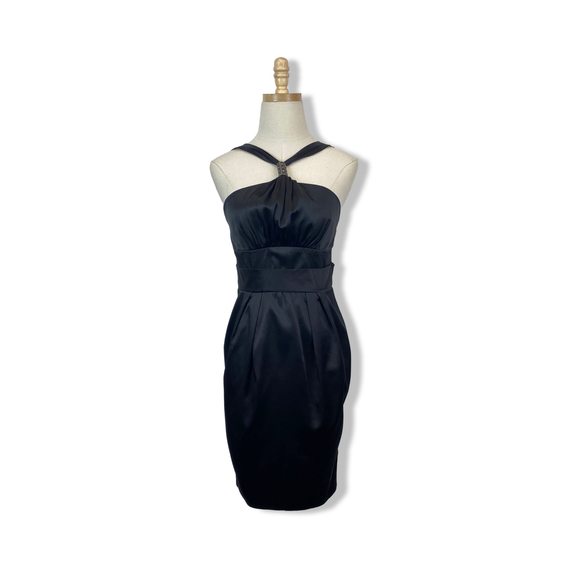 Lanvin Embellished Halter Mini Dress