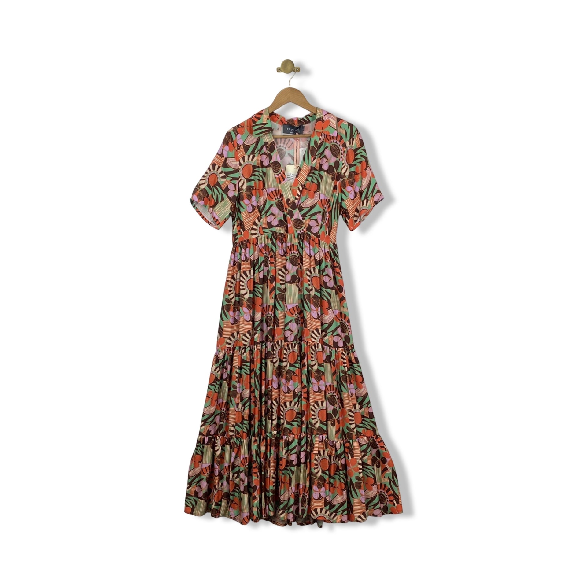 Exquise Wrap Front Dress