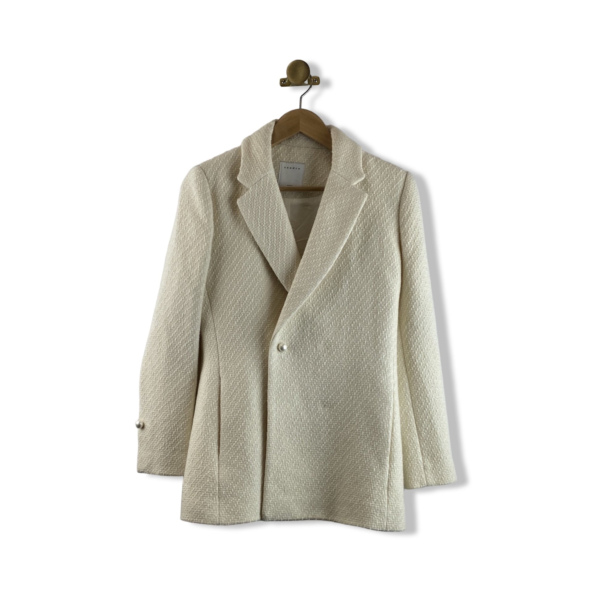 Sandro Textured Jacket Skirt Set