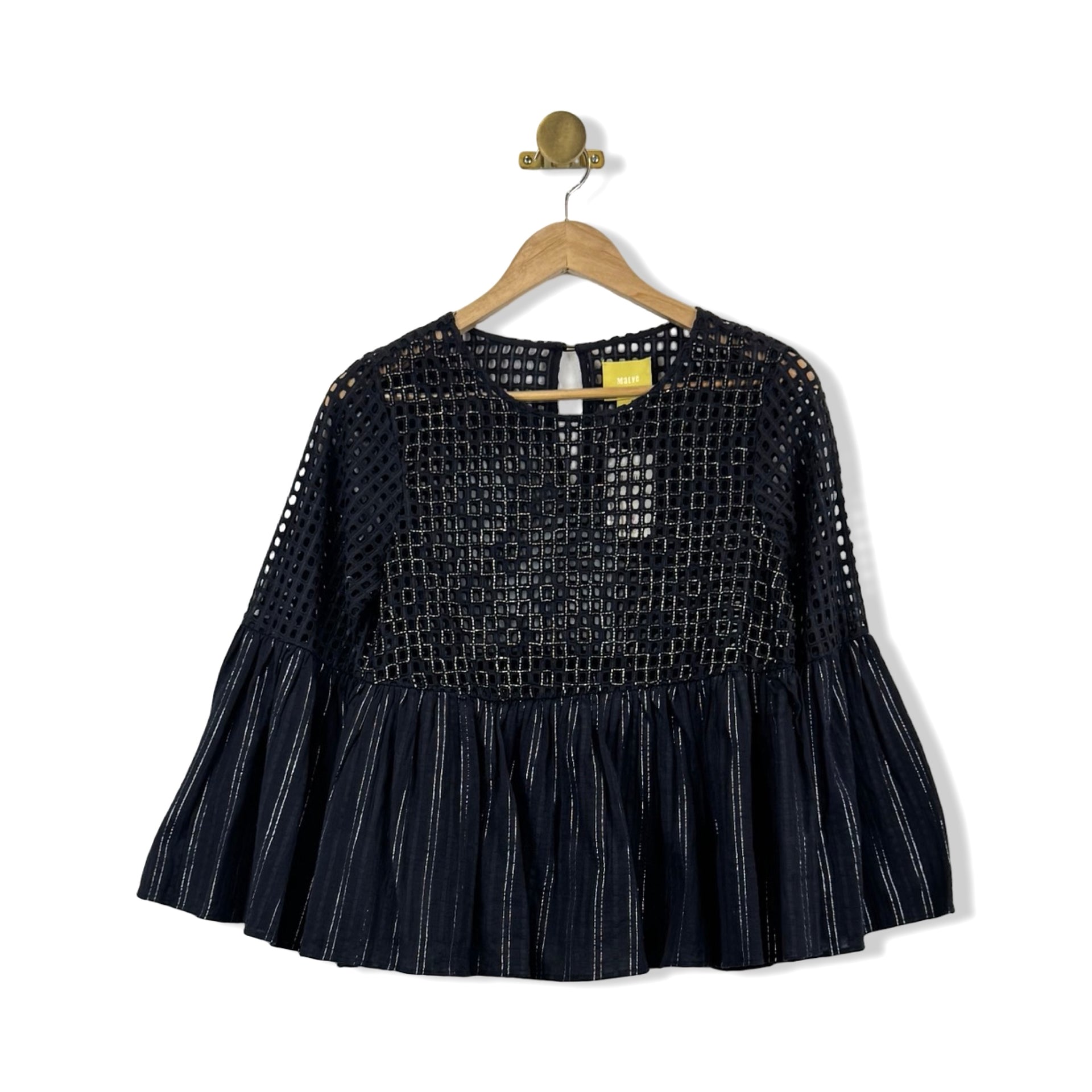 Maeve Eyelet Peplum Top