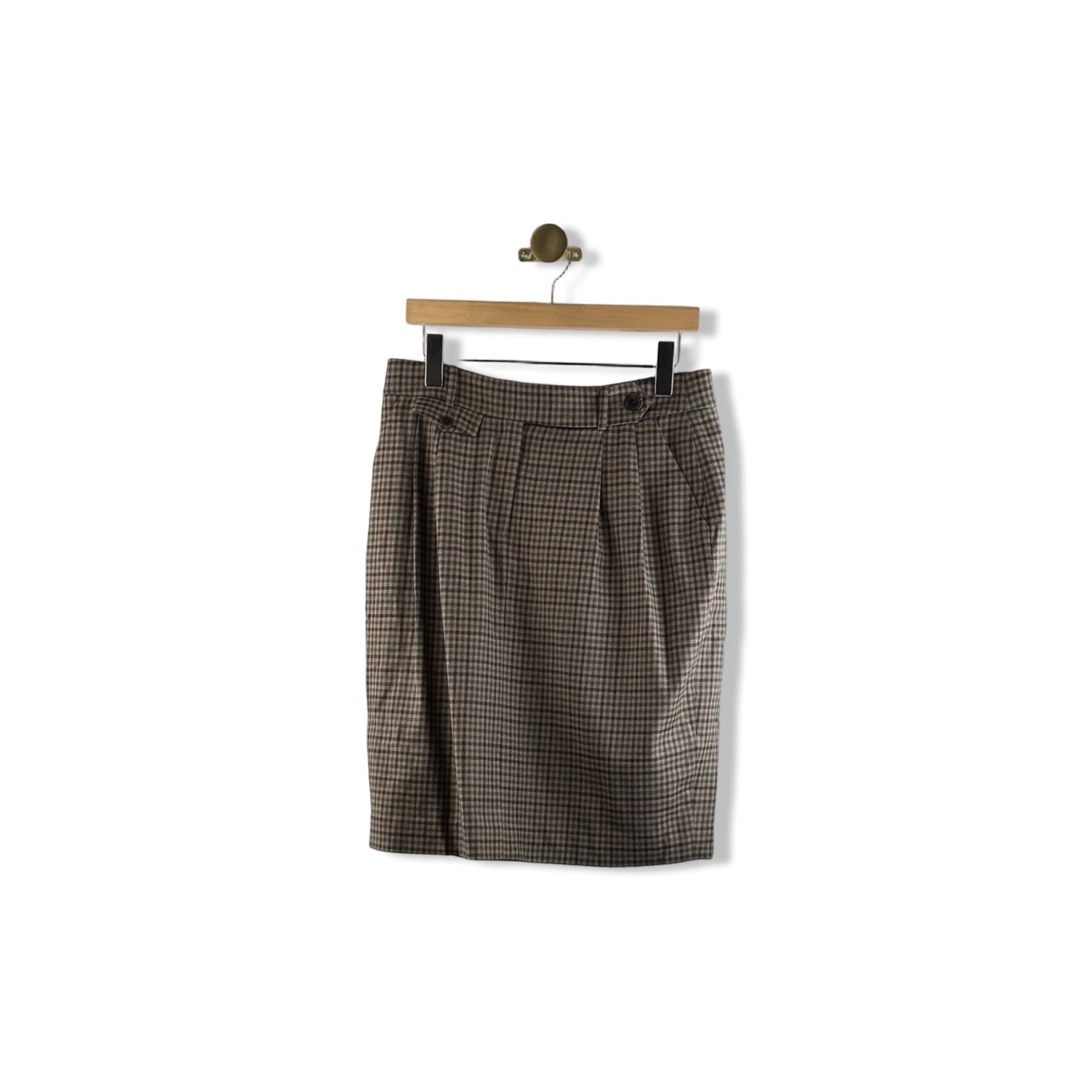 Brooks Brothers Plaid Pencil Skirt