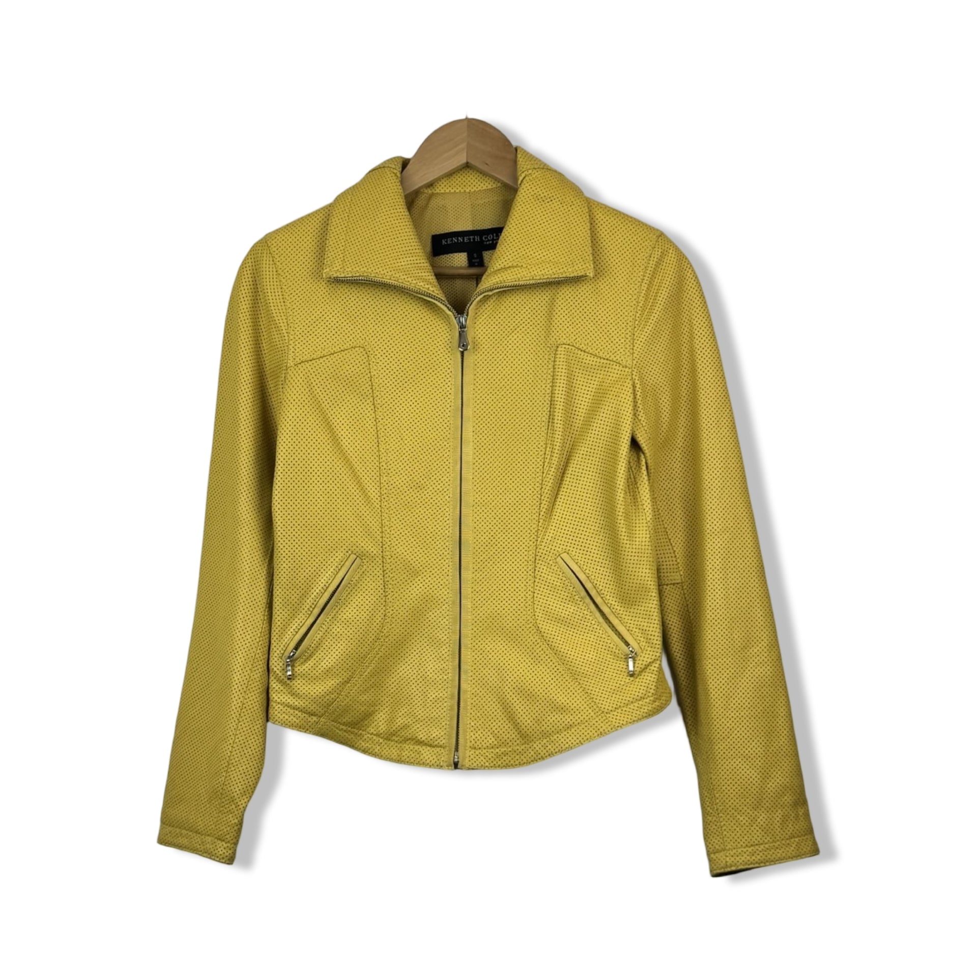 Vintage Kenneth Cole Perforated Leather Jacket