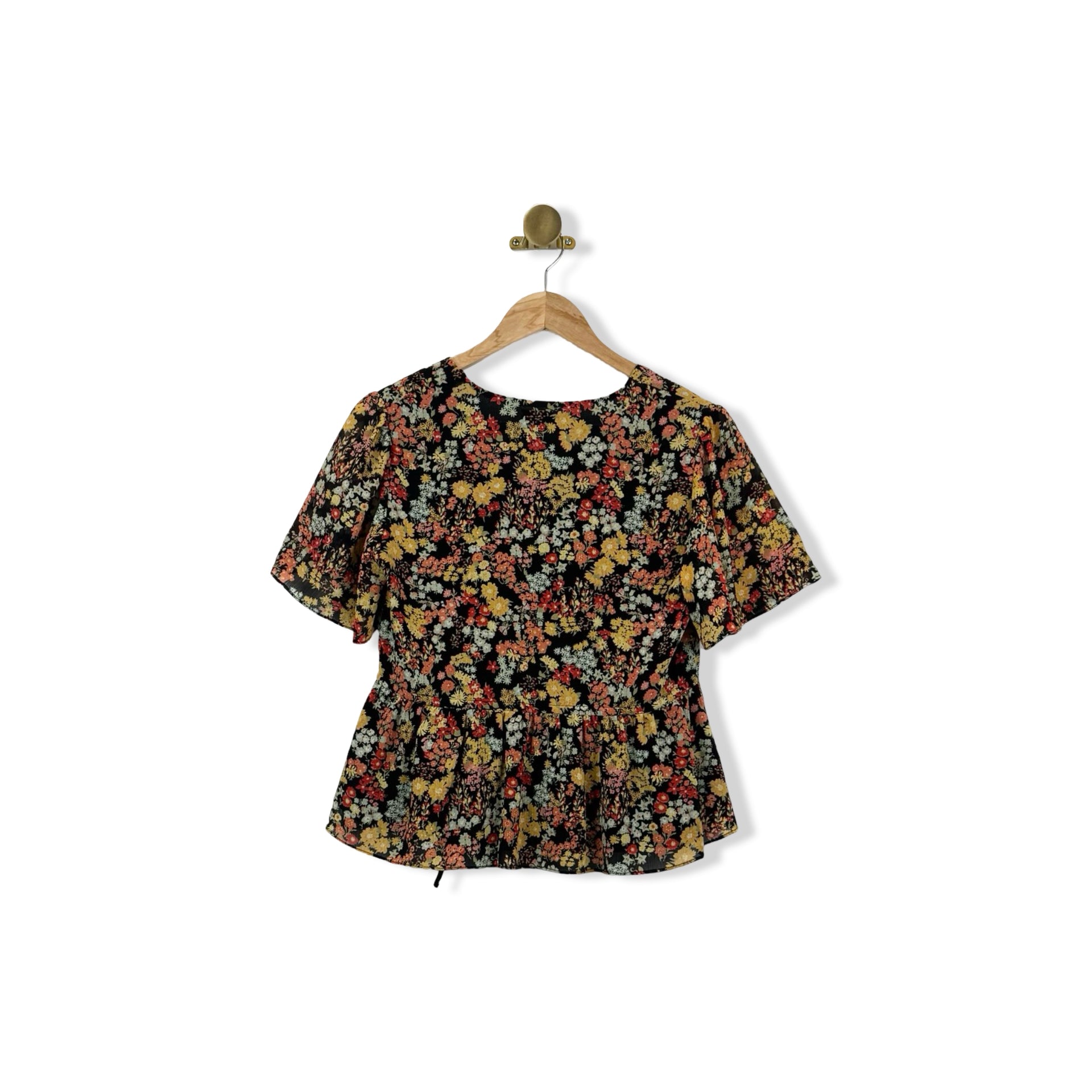 Madewell Floral Wrap Top