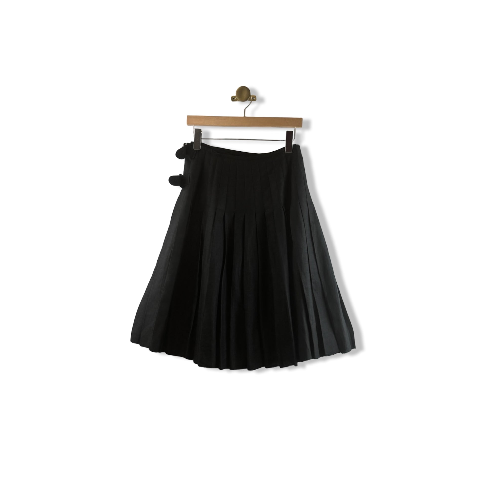 Clements Ribeiro Buckle Pleat Midi Skirt