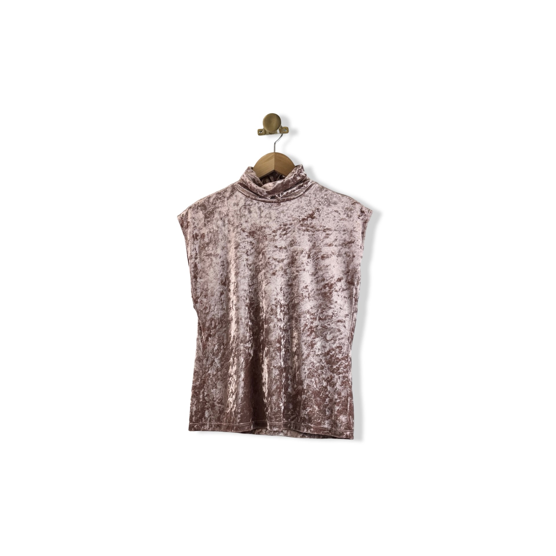 Elliott Lauren Velvet Mock Neck Top