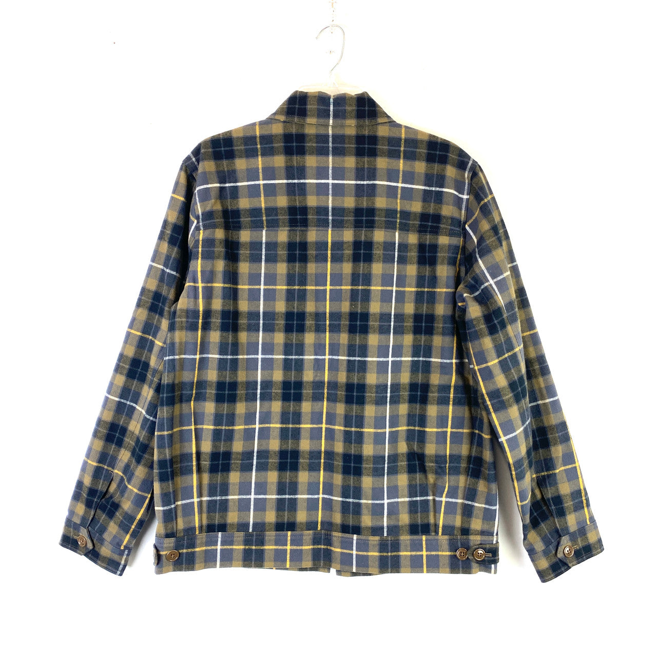 Bonobos Plaid Flannel Mechanic Jacket- Back