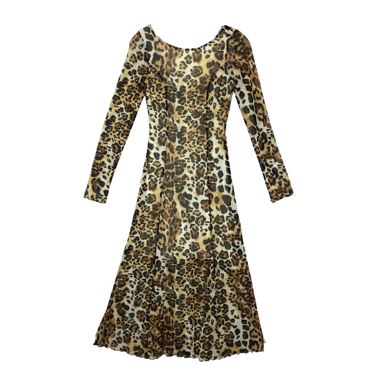 Other Stories Mesh Leopard Print Dress