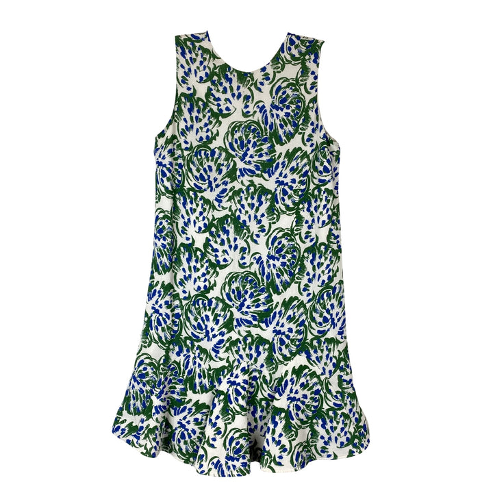 Victoria Victoria Beckham Floral Flounce Hem Dress