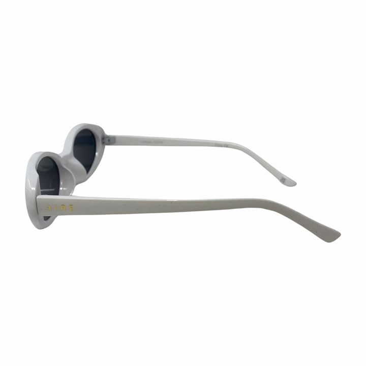 Aire Fornax White Oval Sunglasses-Side