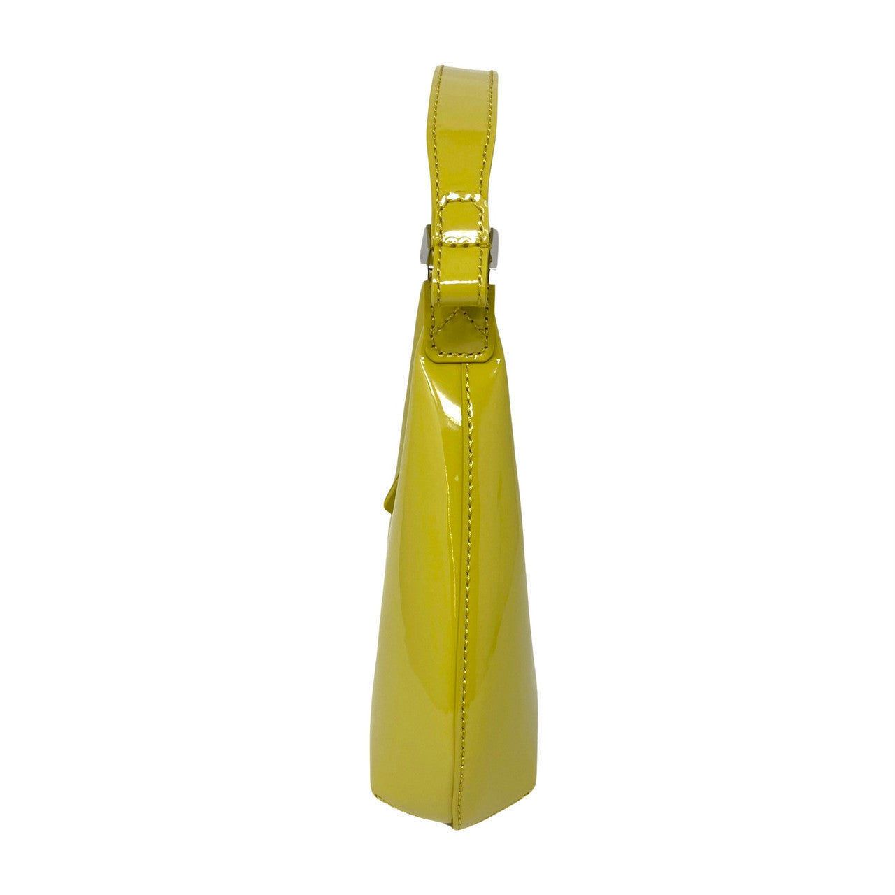 By Far Baby Amber Pear Patent Leather Purse-Side