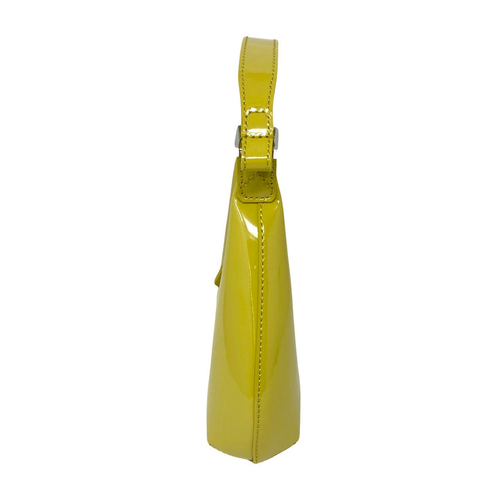 By Far Baby Amber Pear Patent Leather Purse-Side