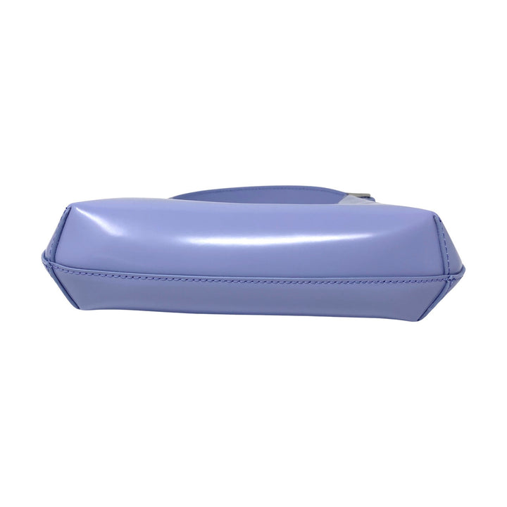 By Far Baby Amber Bluebell Semi Patent Leather Purse-Bottom
