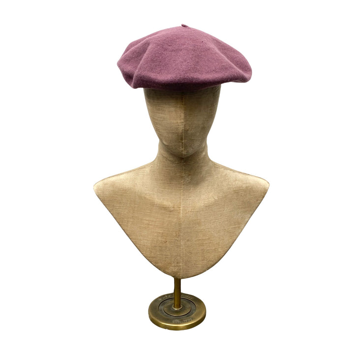 Purple Wool Felt Beret