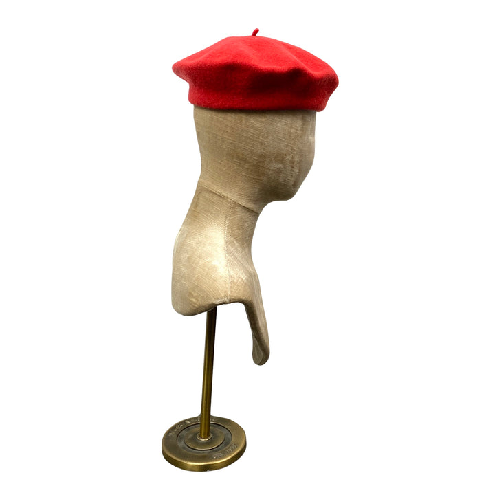 Red Wool Felt Beret
