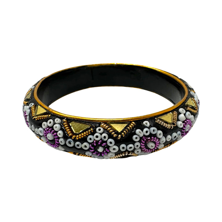 Beaded Mosaic Pattern Bangle