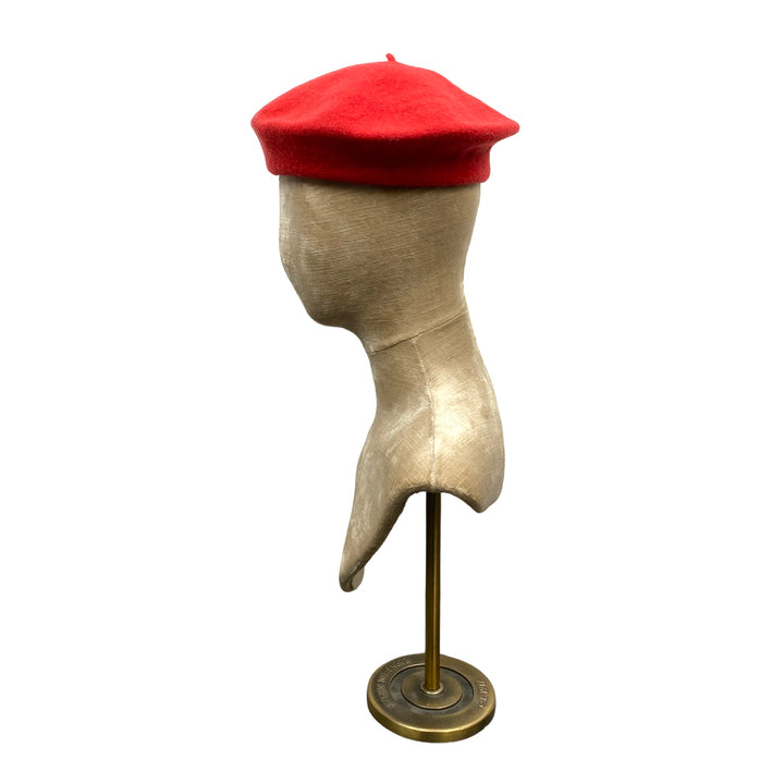 Red Wool Felt Beret