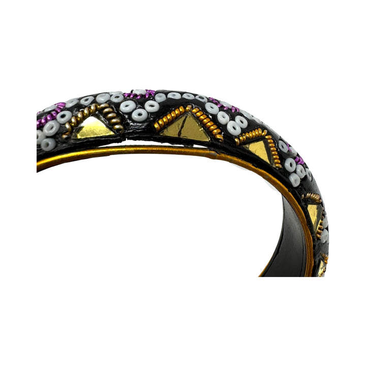 Beaded Mosaic Pattern Bangle