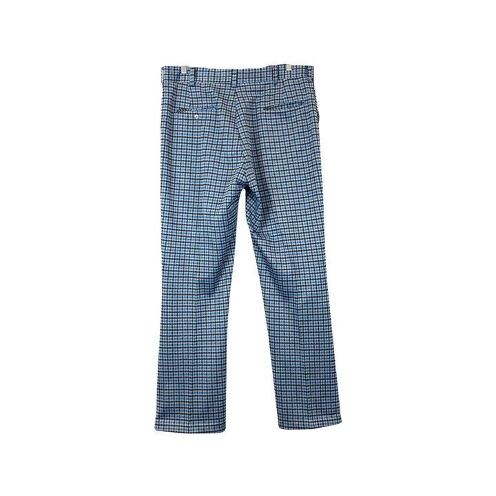 Vintage Plaid Straight Leg Pant-Back
