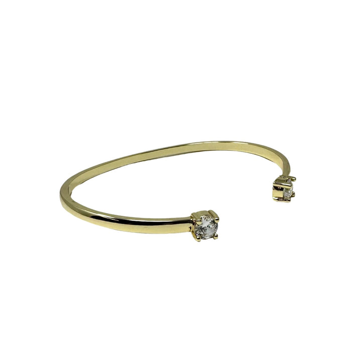 Crystal Detail Open Bangle Bracelet