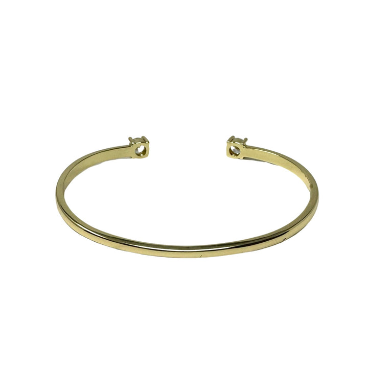 Crystal Detail Open Bangle Bracelet