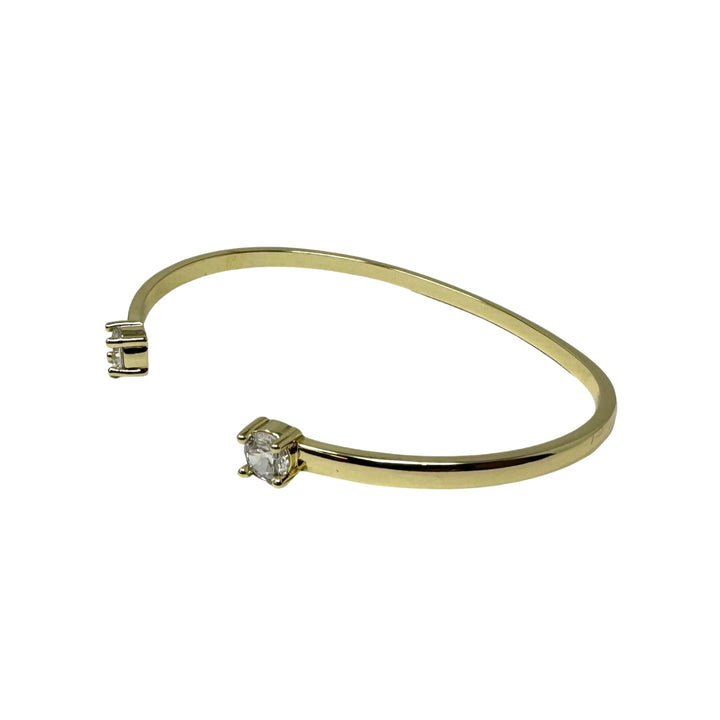Crystal Detail Open Bangle Bracelet