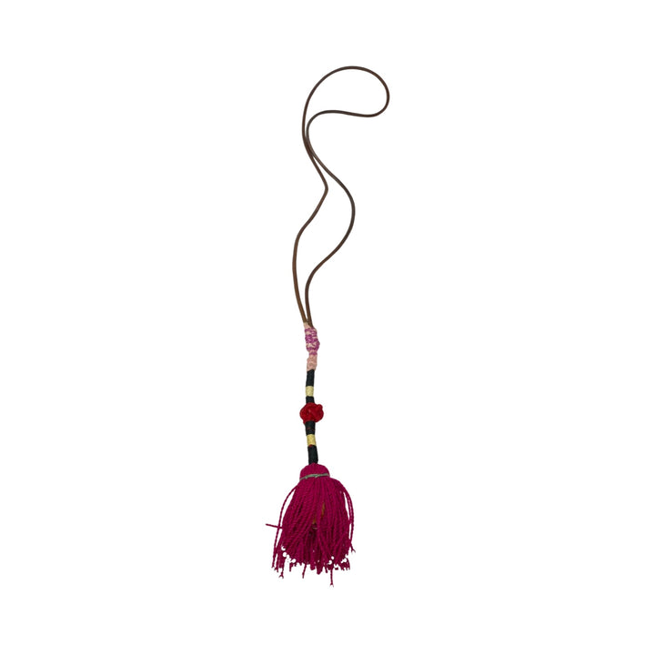 Leather Strap Tassel Necklace