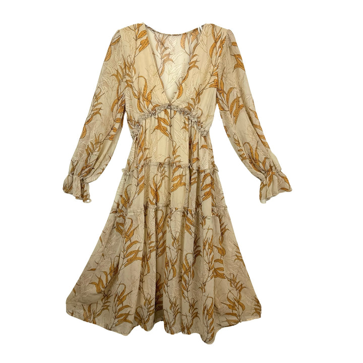 Bacio Flowy Floral Maxi Dress-Front