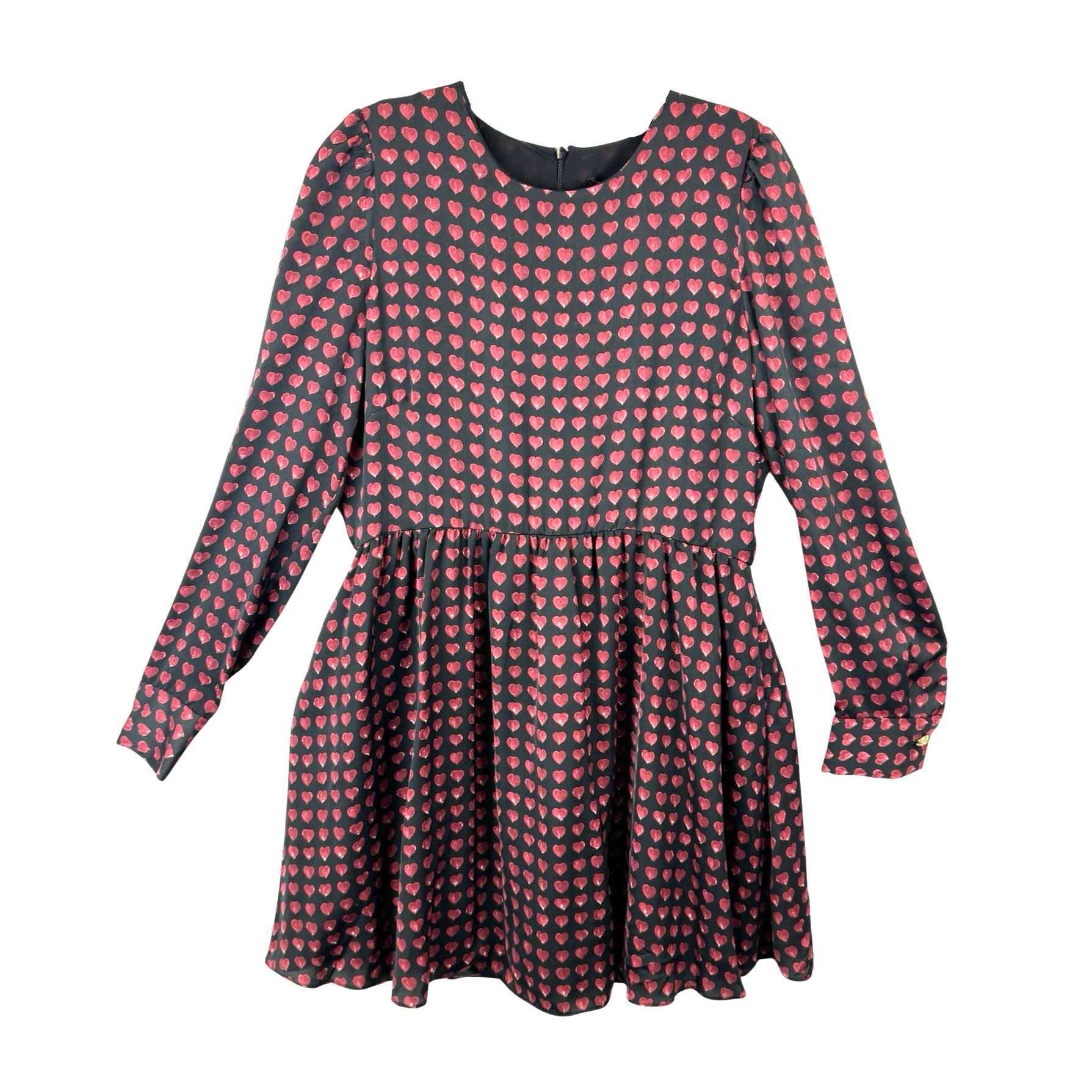 Heart print dress zara best sale